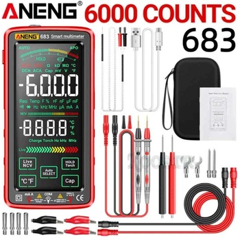 Image 1 of ANENG Цифров мултиметър ANENG 683 Pro със сензорен дисплей и фенерче
