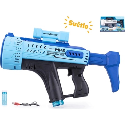 Bublifuková pištoľ MP5 so svetelnými efektmi