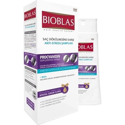Bioblas шампоан за коса, Procyanidin+Biotin, Против косопад антистрес, Процианид+Биотин, 360мл