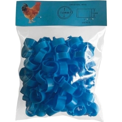 Gaun Zámkové kroužky 16 mm, modré (100 ks)