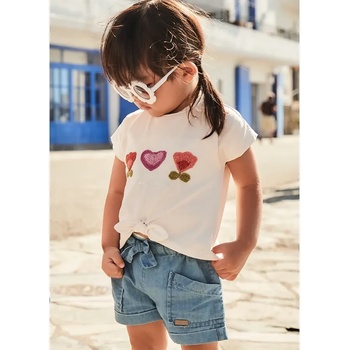 Mayoral Панталон къс избелял деним за мини момиче Майорал