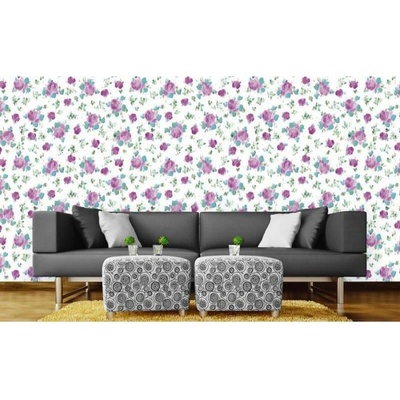 DIMEX ART Луксозна флизелинова тапета каки каре с цветя