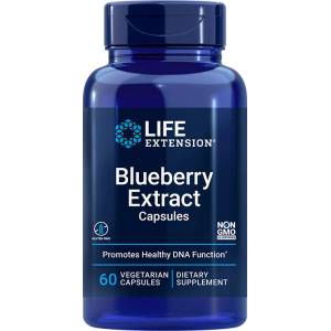 Life Extension Кръвоносна система и зрение - Синя боровинка (диворастяща), 500 mg х 60 капсули (12146 (012140) LE)