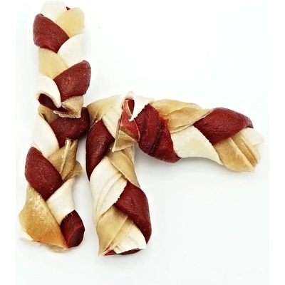 Rawhide Magnum Small Braid 2,5" červená 6,5cm 40ks