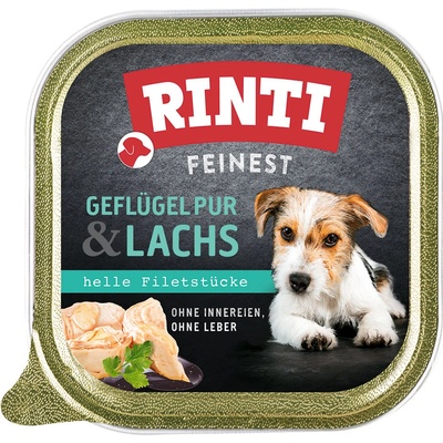 Rinti Feinest Adult Dog hydina a losos 44 x 150 g