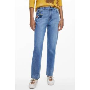 DESIGUAL Дамски дънкови дънки desigual, Размер 40, Цвят Синьо (25wwdd23_az5053)