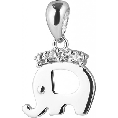Pavona Stříbrný přívěsek slon se zirkóny 14045.1 crystal