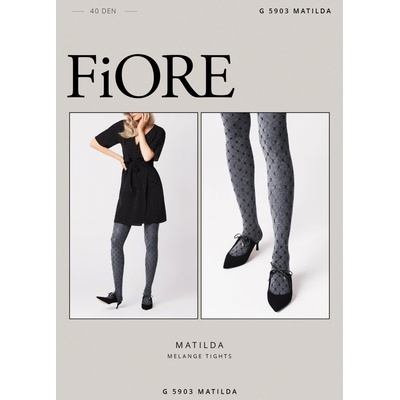 Fiore 40 DEN MATILDA melange black
