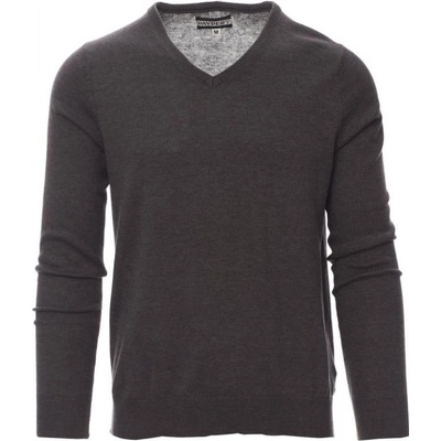 Payper BUSINESS MELANGE Sveter pánsky Melange ash grey