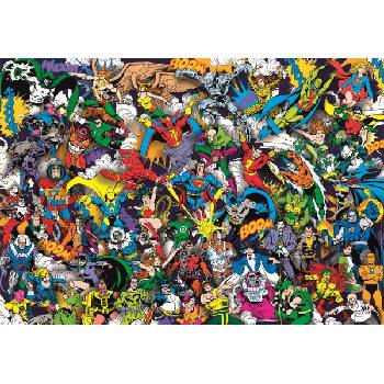 Clementoni - Puzzle Compact DC Comics Justice League impossible - 1 000 piese