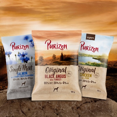 Purizon Single Meat losos s kvetmi nevädze 0,1 kg