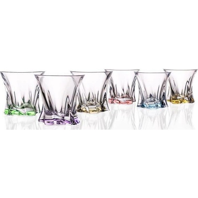 Crystal BOHEMIA Aurum COOPER COLOUR SKLENICE NA WHISKY 6 x 320 ml