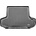 Carmart Гумена стелка за багажник за Skoda Octavia 3 (2013-2019) Combi - upper floor on the trunk - Rezaw Plast