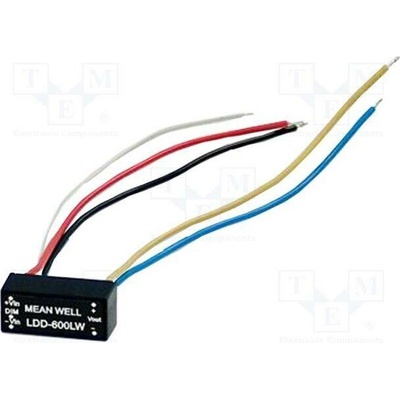 MEAN WELL LDD-300LW Měnič: DC/DC; 9W; Uvst: 9÷36VDC; Uvýst: 2÷32VDC; Ivst: 300mA; vodiče