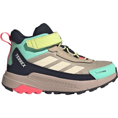 adidas Terrex Детски туристически обувки adidas Terrex Kid's Anylander Mid ClimaProof CF Walking boots - Khaki Three / Wonder White / Legend Ink - размер 30, 5 (EU) (702-5786-0215)