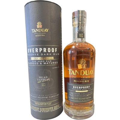 Tanduay Rum OverProof 50,5% 0,7 l (tuba)