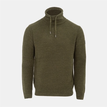 Firetrap Пуловер Firetrap Enhanced Firetrap Cowl Neck Jumper Men - Khaki