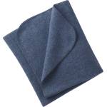 Engel Завивка Engel Baby Blanket with Seamless Edge Blanket - Blau Melange - размер 80 x 100 cm (558-0191-0111)