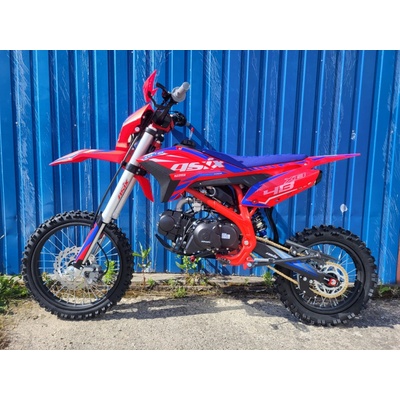Asix Pitbike XB48 125cc 17"/14" E-START + Predné svetlo Červená