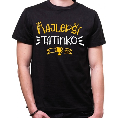 Fajntričko tričko Najlepší tatinko čierna