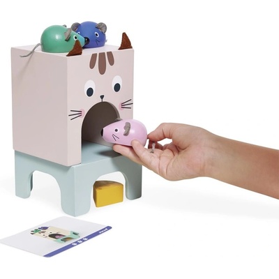 Janod vzdelávacia hra pre deti orientácia v priestore Mačka a myš Didaktik