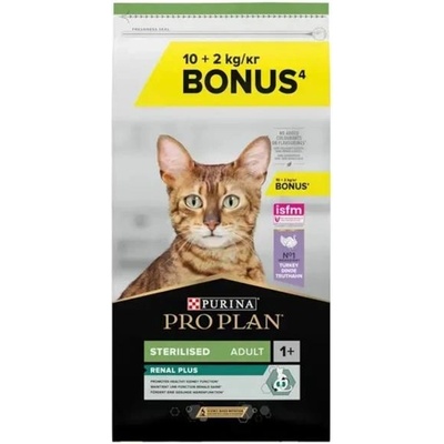 Pro Plan Adult Sterilised Renal Plus krůta 12 kg