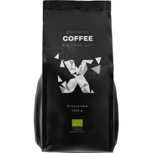 BrainMax Coffee, Кафе Peru Grade 1, БИО, 1кг, Зърно