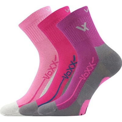 Voxx Barefootik Detské športové ponožky 3 páry mix holka