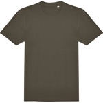 B&C Collection e220 / Унисекс тениска с къс ръкав от плътен памук - каки m (01011t55502)