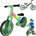 KIK Trike Fix Glow Детски велосипед за баланс тип офроуд с LED осветление, зелен (KX2867_2)