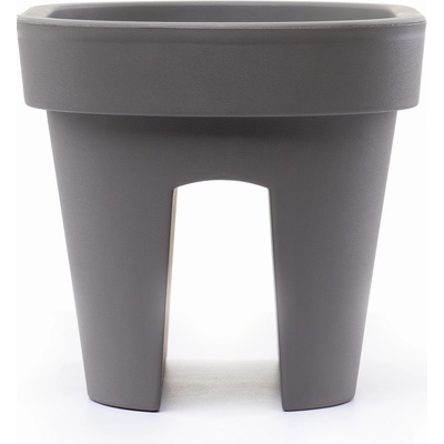 Prosperplast Kvetináč na zábradlie LOFLY RAILING sivý kameň 39,6cm