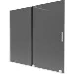 Mexen Velar двукрилен плъзгащ се душ параван 180 x 150 cm, графит, бял - 896-180-000-41-20 (896-180-000-41-20)