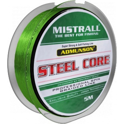 Mistrall Šňůra S Ocelovým Jádrem Admuson Steel Core 5m 0,09mm 10,8kg