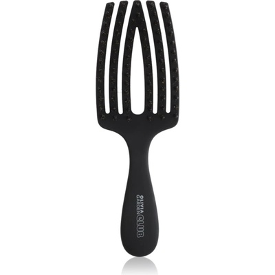Olivia Garden Club The Nomad Detangling&Shine Fingerbrush плоска четка За коса Black