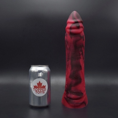 Topped Toys Artemis 80 Forge Red prémiové silikonové dildo 29,5 x 6,3 cm