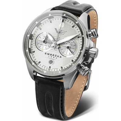 Vostok Europe 6S21/325A491 čierny kožený remienok