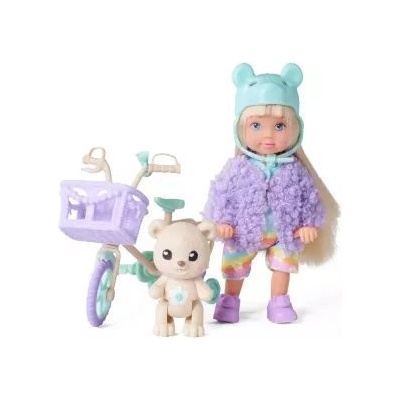 Simba Toys Steffi Love: бебето Ева с велосипед и плюшено мече