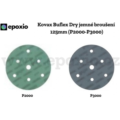 Kovax Buflex Dry 125 mm 7 otvorů Zrnitost: K3000