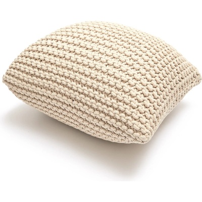 Bonami Essentials Бежова плетена възглавница Pouffe - Bonami Essentials (727431033260)