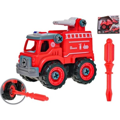 Mikro Автомобил пожарникар винтов 12см с водно оръдие свободен ход