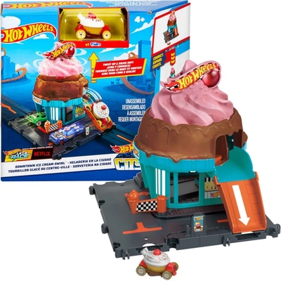 Mattel Hot Wheels City Downtown Ice Cream Swirl