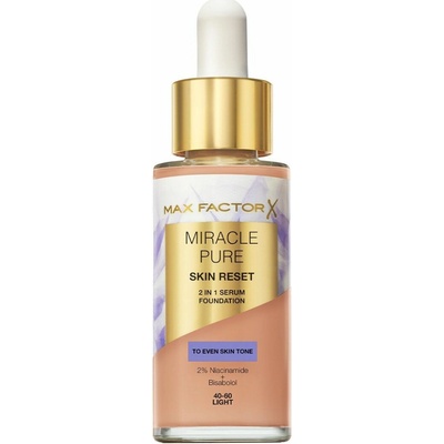 Max Factor Miracle Pure ošetrujúci make-up 40-60 Light 30 ml
