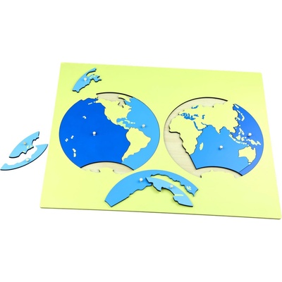 Montessori puzzle mapa oceánů bez rámečku – Zboží Dáma