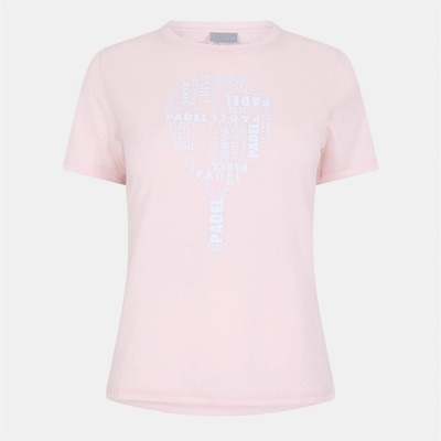 HEAD Тениска HEAD Women's Padel Typo Short Sleeve Performance T-Shirt - Pink