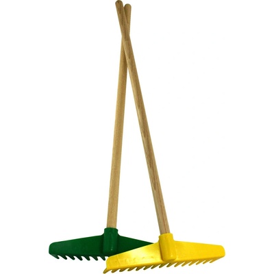 Lena hrábě v síťce s držátkem zelená 60 cm