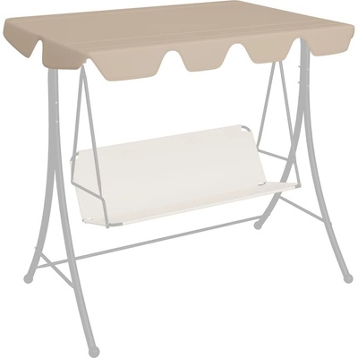 OMAXI 115954 Náhradní stříška na zahradní houpačku béžová 188/168x145/110 cm