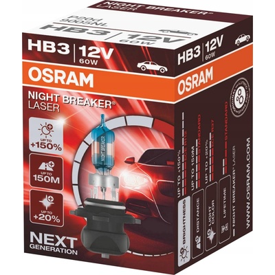 Osram Night Breaker Laser GEN2 HB3 P20d 12V 60W