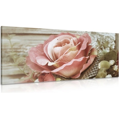 Obraz elegantní vintage růže - 100x50