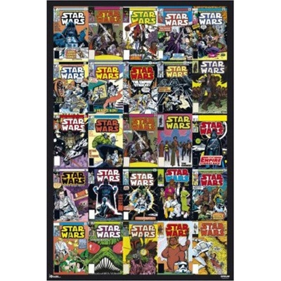 Plagát, Obraz - Star Wars - Covers, 61 × 91.5 cm