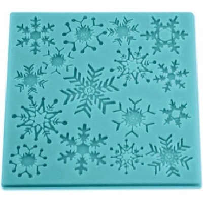 Cakesicq Silikonová forma sněhové vločky 10,5x10,5cm